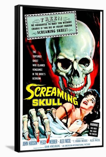 The Screaming Skull, 1958-null-Framed Stretched Canvas