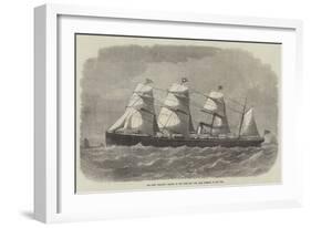The Screw Steam-Ship Adriatic, of the White Star Line, from Liverpool to New York-Edwin Weedon-Framed Giclee Print