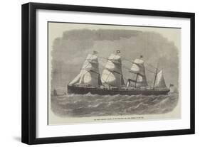The Screw Steam-Ship Adriatic, of the White Star Line, from Liverpool to New York-Edwin Weedon-Framed Premium Giclee Print