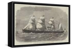 The Screw Steam-Ship Adriatic, of the White Star Line, from Liverpool to New York-Edwin Weedon-Framed Stretched Canvas