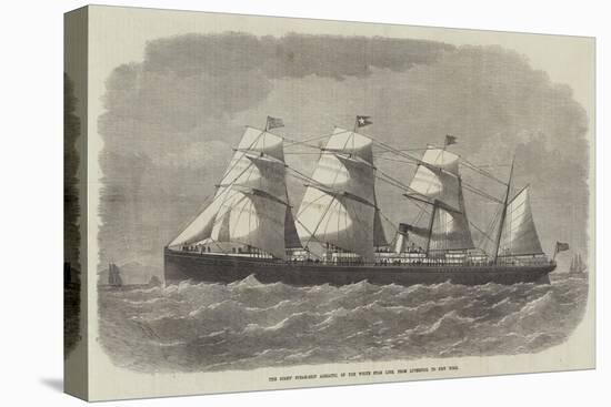 The Screw Steam-Ship Adriatic, of the White Star Line, from Liverpool to New York-Edwin Weedon-Stretched Canvas