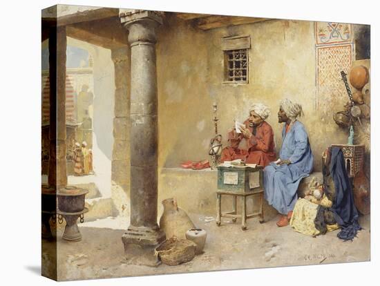 The Scribe, 1886 (Panel)-Charles Wilda-Stretched Canvas