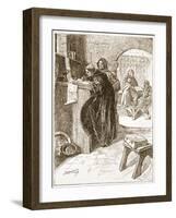 The Scriptorium of a Monastery-Claude Allinson Shepperson-Framed Giclee Print