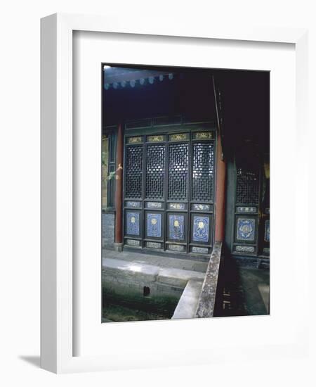 The Scripture Hall at the Great Mosque in Xian-Werner Forman-Framed Giclee Print
