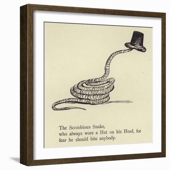 The Scroobious Snake-Edward Lear-Framed Giclee Print