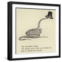 The Scroobious Snake-Edward Lear-Framed Giclee Print