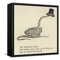 The Scroobious Snake-Edward Lear-Framed Stretched Canvas