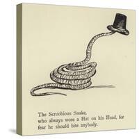 The Scroobious Snake-Edward Lear-Stretched Canvas