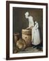 The Scullery Maid, 1738-Jean-Baptiste Simeon Chardin-Framed Giclee Print