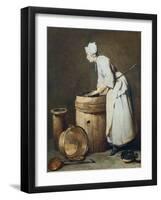 The Scullery Maid, 1738-Jean-Baptiste Simeon Chardin-Framed Giclee Print