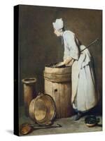 The Scullery Maid, 1738-Jean-Baptiste Simeon Chardin-Stretched Canvas