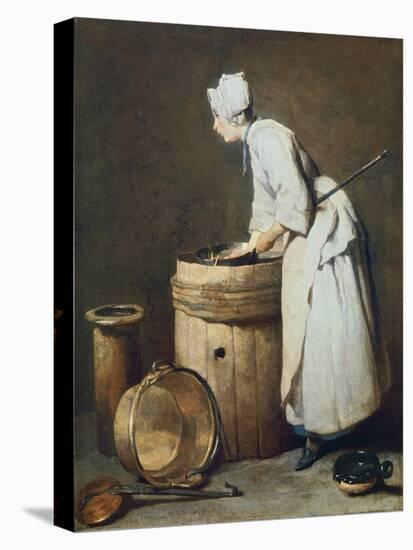 The Scullery Maid, 1738-Jean-Baptiste Simeon Chardin-Stretched Canvas