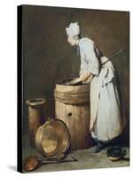 The Scullery Maid, 1738-Jean-Baptiste Simeon Chardin-Stretched Canvas