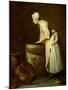 The Scullery Maid, 1738-Jean-Baptiste Simeon Chardin-Mounted Giclee Print