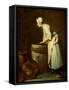 The Scullery Maid, 1738-Jean-Baptiste Simeon Chardin-Framed Stretched Canvas