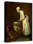 The Scullery Maid, 1738-Jean-Baptiste Simeon Chardin-Stretched Canvas