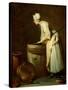 The Scullery Maid, 1738-Jean-Baptiste Simeon Chardin-Stretched Canvas