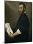 The Sculptor Alessandro Vittoria (1525-160), Ca 1552-1553-Giovan Battista Moroni-Mounted Giclee Print