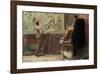 The Sculptor's Studio-Tom Roberts-Framed Premium Giclee Print