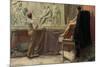 The Sculptor's Studio-Tom Roberts-Mounted Premium Giclee Print