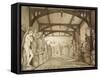 The Sculpture Gallery in the Examination Schools-William Westall-Framed Stretched Canvas