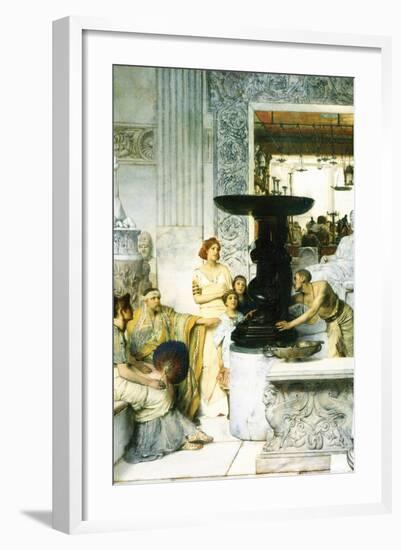 The Sculpture Gallery-Sir Lawrence Alma-Tadema-Framed Art Print