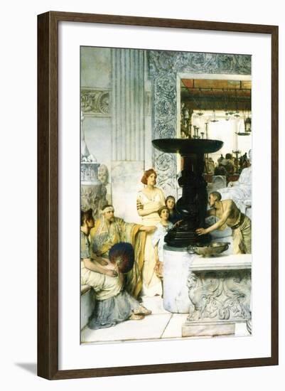 The Sculpture Gallery-Sir Lawrence Alma-Tadema-Framed Art Print