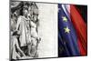 The sculpture of the Triumph of Napoleon on the Arc de Triomphe. Paris. France-Bruce Bi-Mounted Photographic Print