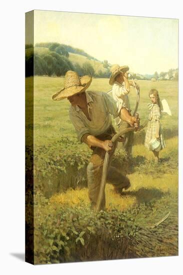 The Scythers, 1908-Newell Convers Wyeth-Stretched Canvas