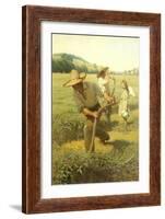 The Scythers, 1908-Newell Convers Wyeth-Framed Giclee Print