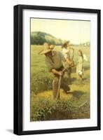 The Scythers, 1908-Newell Convers Wyeth-Framed Giclee Print