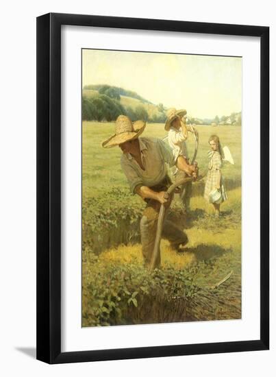 The Scythers, 1908-Newell Convers Wyeth-Framed Giclee Print