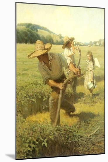 The Scythers, 1908-Newell Convers Wyeth-Mounted Giclee Print