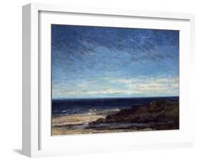 The Sea, 1867-Gustave Courbet-Framed Giclee Print