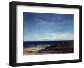 The Sea, 1867-Gustave Courbet-Framed Premium Giclee Print