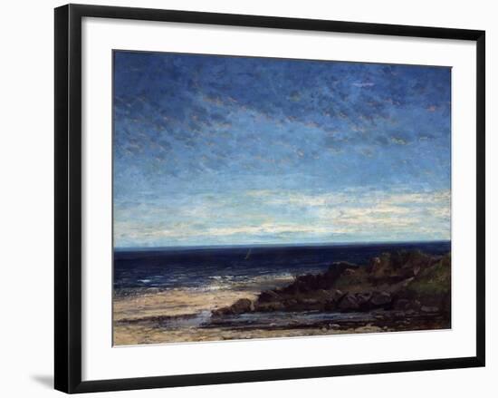 The Sea, 1867-Gustave Courbet-Framed Giclee Print