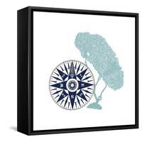 The Sea 6-Kimberly Allen-Framed Stretched Canvas