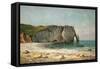 The Sea-Arch at Etretat, 1869-Gustave Courbet-Framed Stretched Canvas