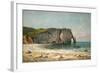 The Sea-Arch at Etretat, 1869-Gustave Courbet-Framed Giclee Print