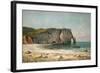 The Sea-Arch at Etretat, 1869-Gustave Courbet-Framed Giclee Print