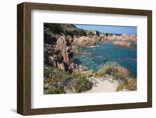 The Sea at Costa Paradiso, Sardinia, Italy, Mediterranean-Ethel Davies-Framed Photographic Print
