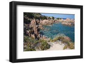 The Sea at Costa Paradiso, Sardinia, Italy, Mediterranean-Ethel Davies-Framed Photographic Print