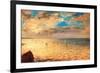 The Sea at Dieppe-Eugene Delacroix-Framed Premium Giclee Print