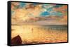 The Sea at Dieppe-Eugene Delacroix-Framed Stretched Canvas