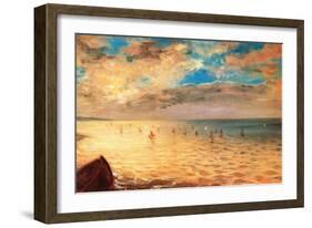 The Sea at Dieppe-Eugene Delacroix-Framed Art Print
