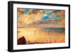 The Sea at Dieppe-Eugene Delacroix-Framed Art Print