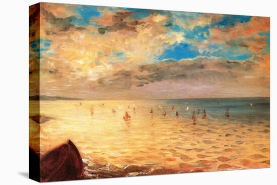 The Sea at Dieppe-Eugene Delacroix-Stretched Canvas