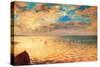 The Sea at Dieppe-Eugene Delacroix-Stretched Canvas