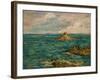 The Sea at Douarnenez, 1897-Eugene Louis Boudin-Framed Giclee Print