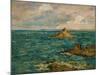 The Sea at Douarnenez, 1897-Eugene Louis Boudin-Mounted Giclee Print